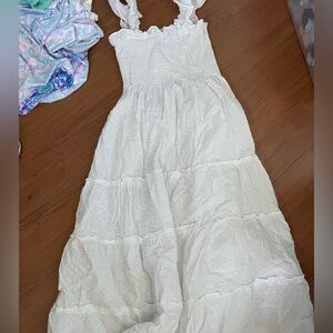 Hill house home white Swiss dot dress size xs